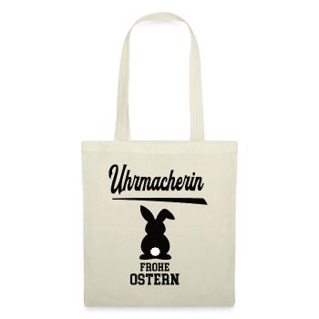 Uhrmacherin Frohe Ostern Oster Outfit Uhrmacher - Stoffbeutel - Natur - Vorne