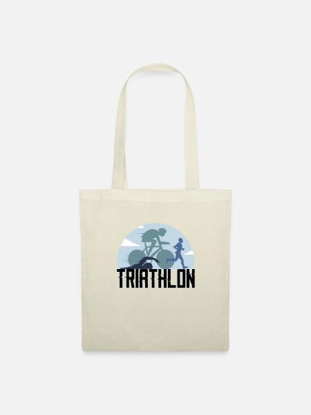 Triathlon Laufen - Stoffbeutel - Natur