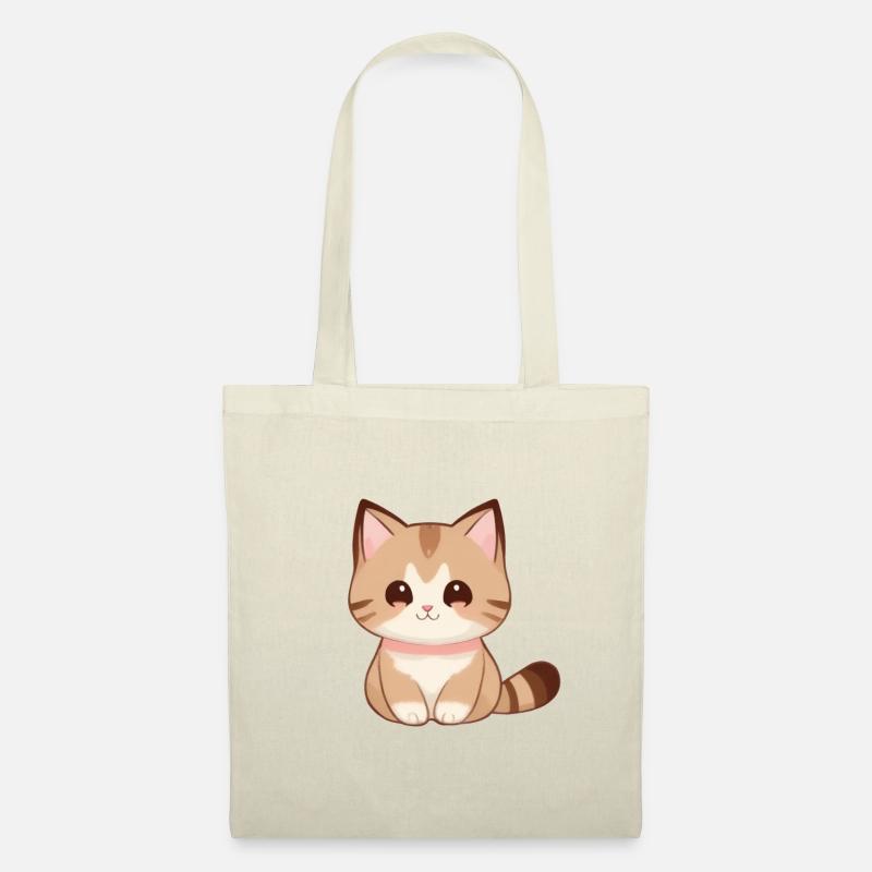 dessin chat, chat mignon, bébé chat - Sac en tissu - nature