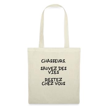 humour anti chasse - Sac en tissu - nature - Devant