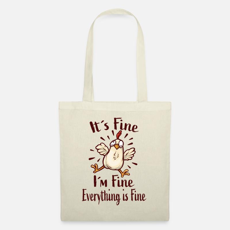 It´s Fine I´m Fine Everything Is Fine - Stoffbeutel - Natur