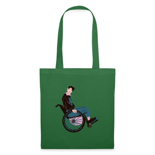 Person in wheelchair - Stoffen tas