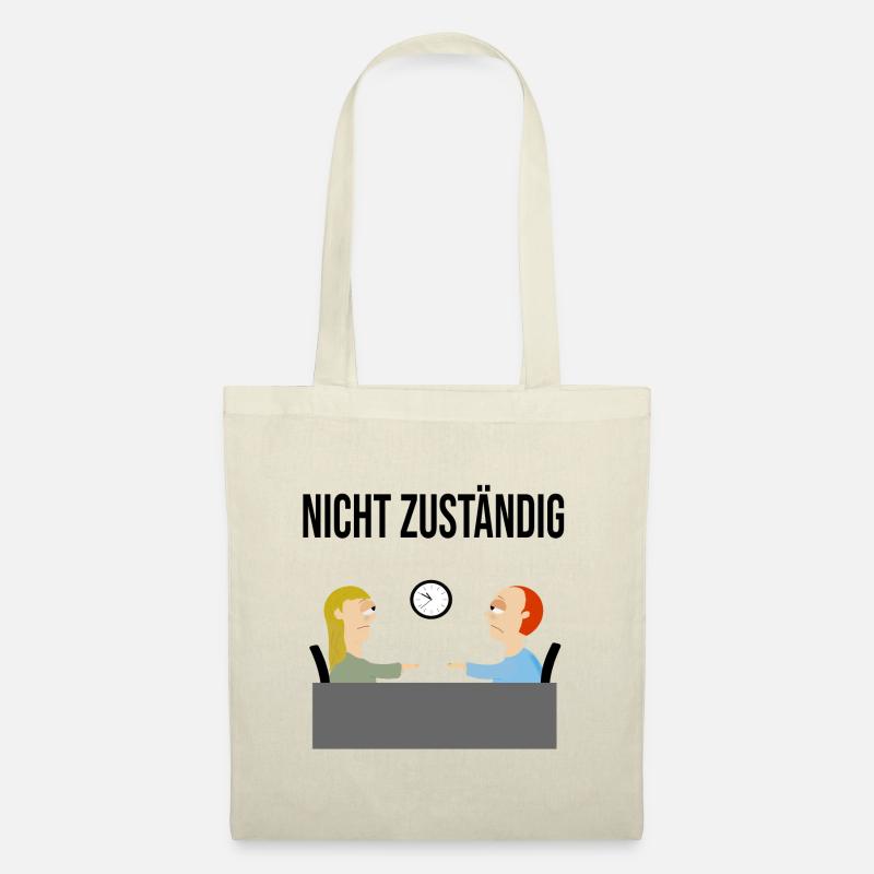 Nicht zuständig als witziges Design - Stoffbeutel - Natur