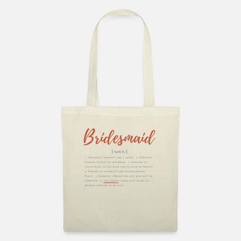 Bridesmaid - Stoffbeutel - Natur