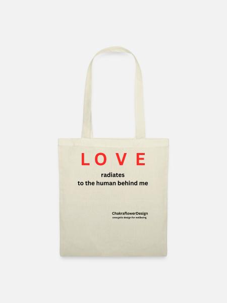LOVE radiates - Stoffbeutel - Natur