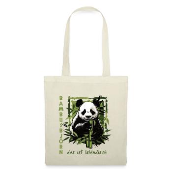 Bambusbjörn - Panda - Wildtier - Stoffbeutel - Natur - Vorne