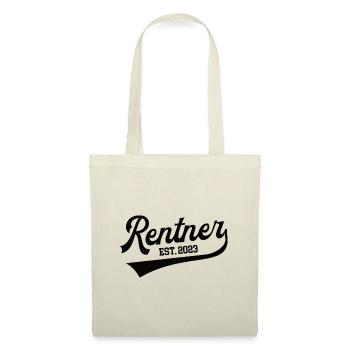 Rentner 2023 Rentenbeginn Rente in 23 Ruhestand - Stoffbeutel - Natur - Vorne