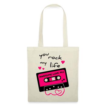 love mix tape - Stoffbeutel - Natur - Vorne
