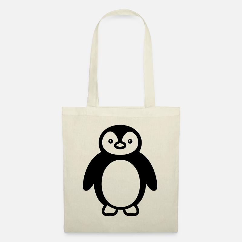 Pinguin - Stoffbeutel - Natur