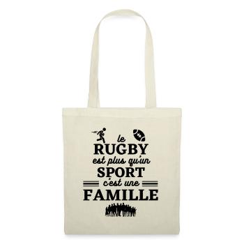 Rugby - Sac en tissu - nature - Devant