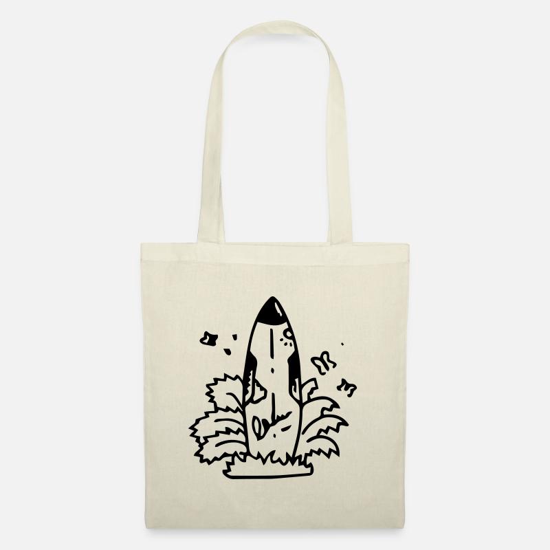 Surf Surfen Surfbrett Aloha - Stoffbeutel - Natur