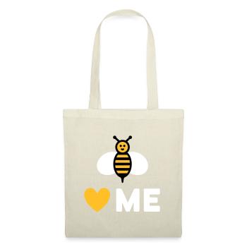 Bees love me (Bee, Heart) - Tote Bag - nature - Front