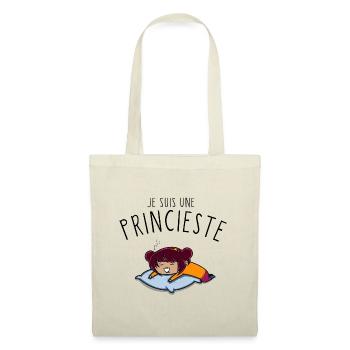 Princieste - Sac en tissu - nature - Devant
