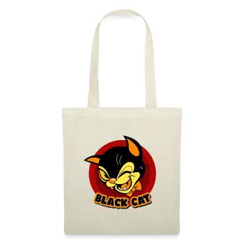 Chat noir intelligent - Sac en tissu - nature - Devant