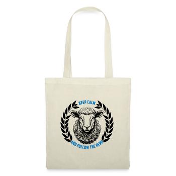 Les moutons restent calmes et suivent le troupeau - Sac en tissu - nature - Devant