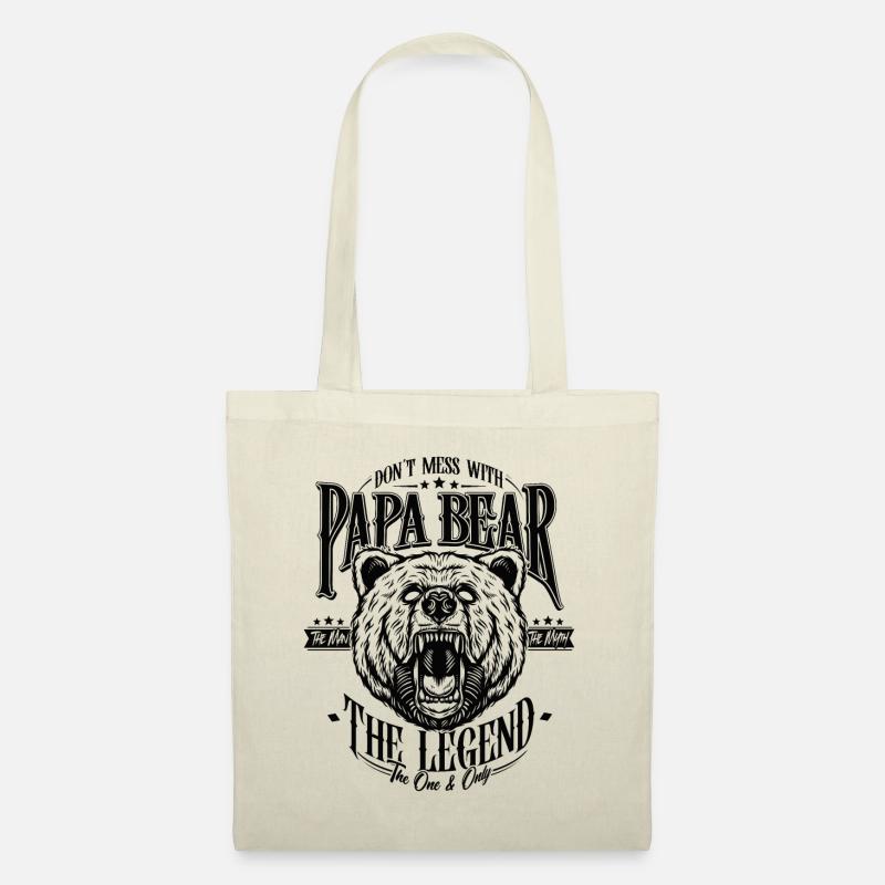 Papa Bear - Stoffbeutel - Natur