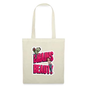 Brains Beauty Zombie Human valentine halloween - Tote Bag - nature - Front