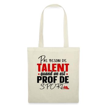 Prof de Sport Professeur Métier Cadeau Humour - Sac en tissu - nature - Devant