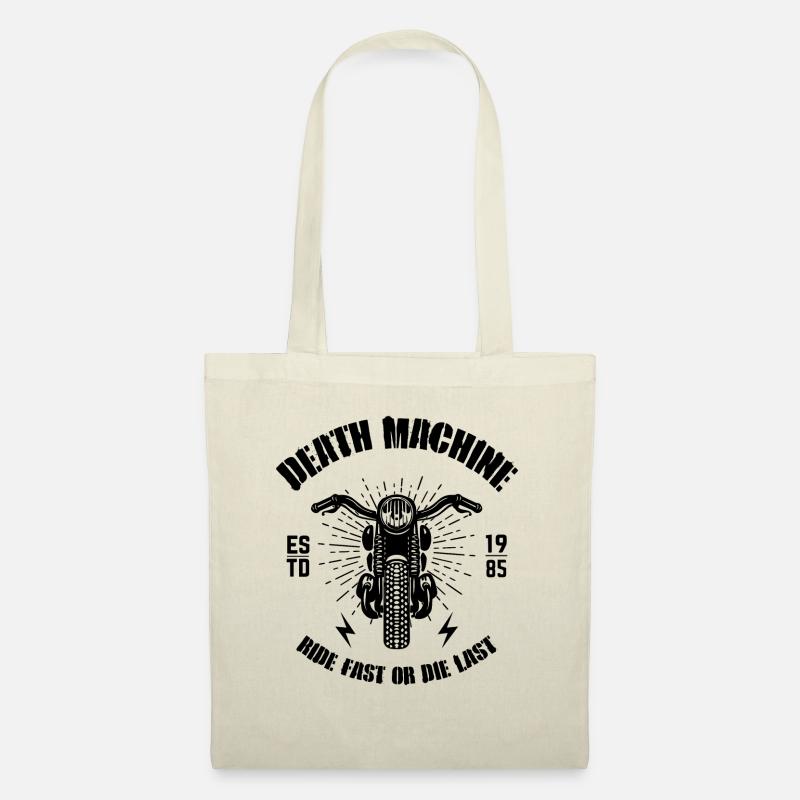 Death Machine Motorcycle - Stoffbeutel - Natur
