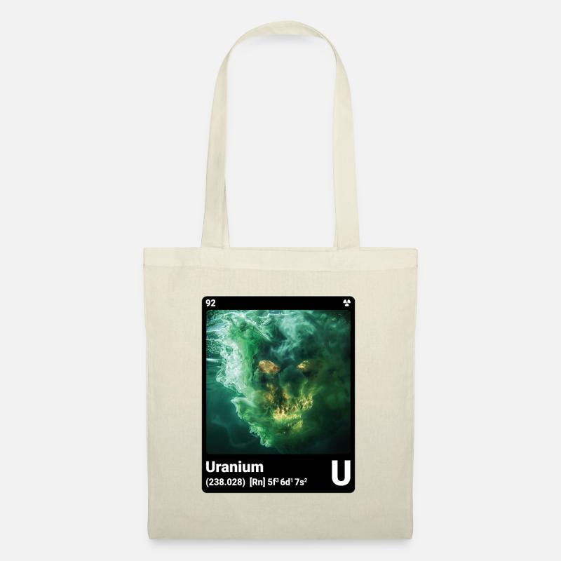 AI am Uranium (bk) Modezeitschrift nerdy - Stoffbeutel - Natur