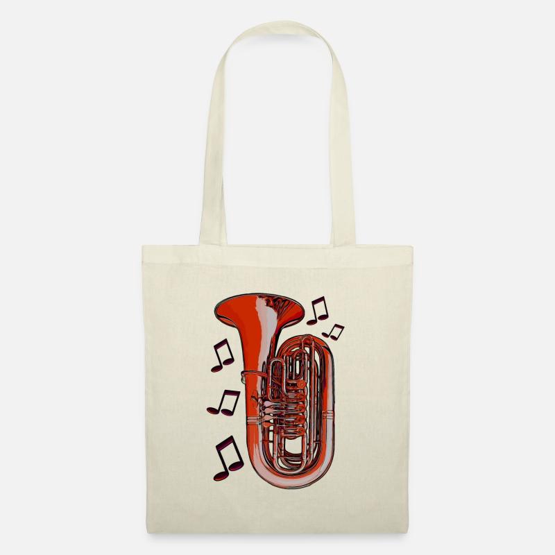 Tuba notes orange - Tote Bag - nature
