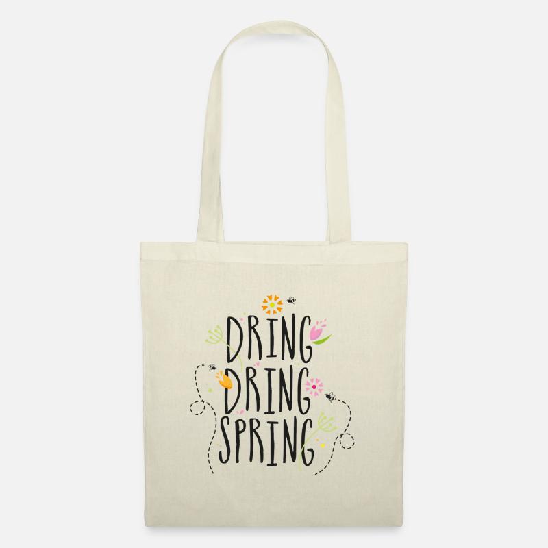 Dring-Dring-Frühling! - Stoffbeutel - Natur