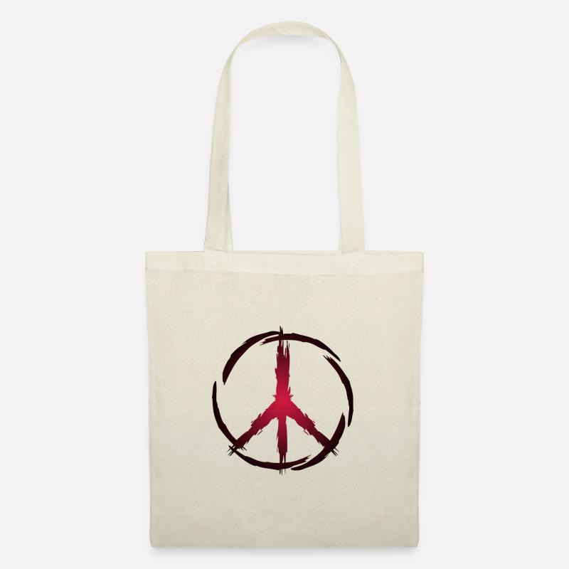 Peace Symbol - Stoffbeutel - Natur