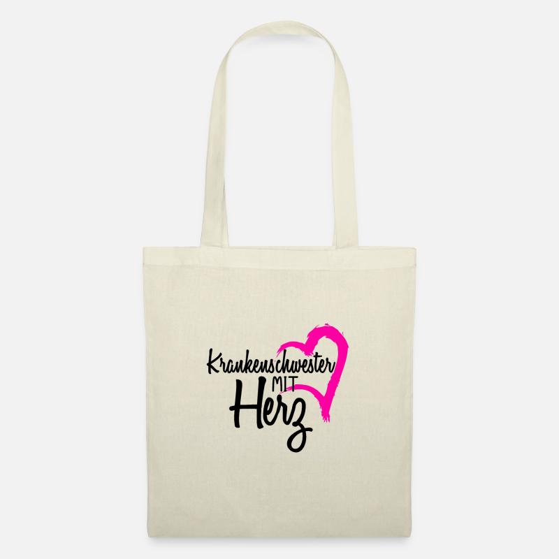 Krankenschwester Geschenk - Stoffbeutel - Natur