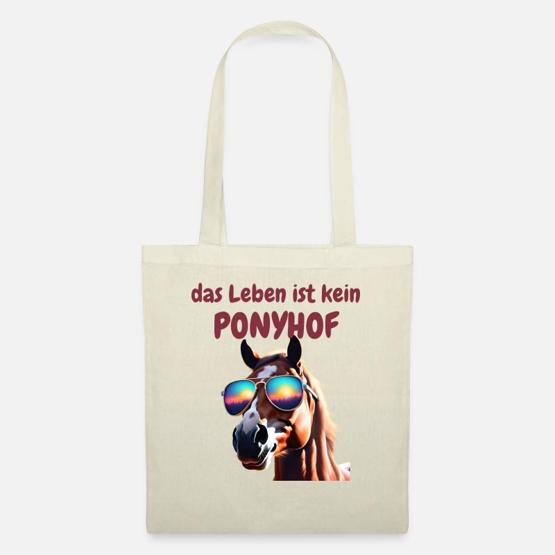 pferd - Stoffbeutel - Natur