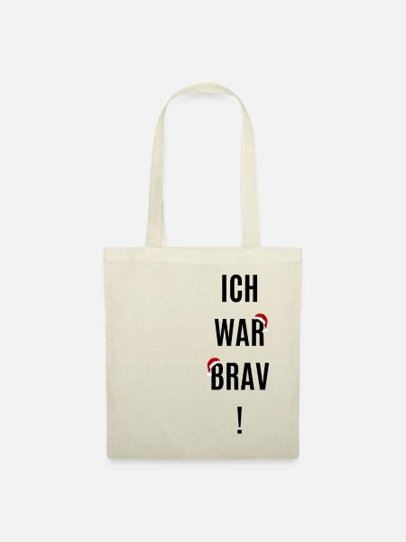 Ich war Brav! - Stoffbeutel - Natur