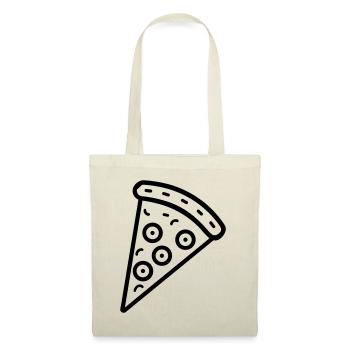 part de pizza - Sac en tissu - nature - Devant