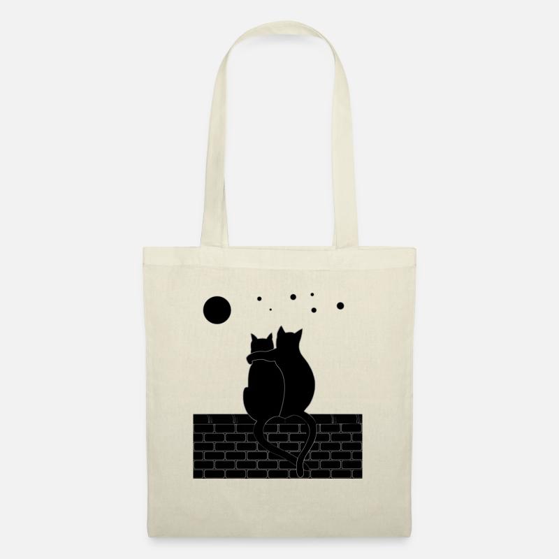 Cat and Cat - Stoffbeutel - Natur