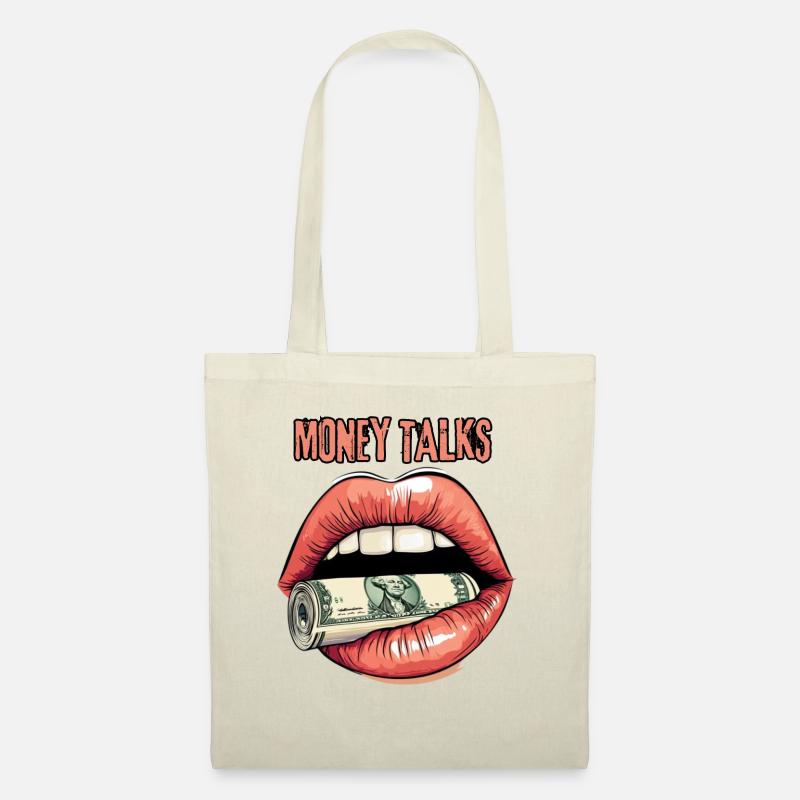 MONEY TALKS - Stoffbeutel - Natur