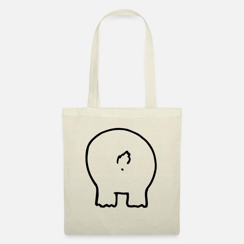 Bear printed 2 sides - Tote Bag - nature