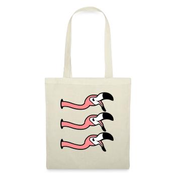 3 amis équipe équipe fête trou mur rire bouche au - Sac en tissu - nature - Devant