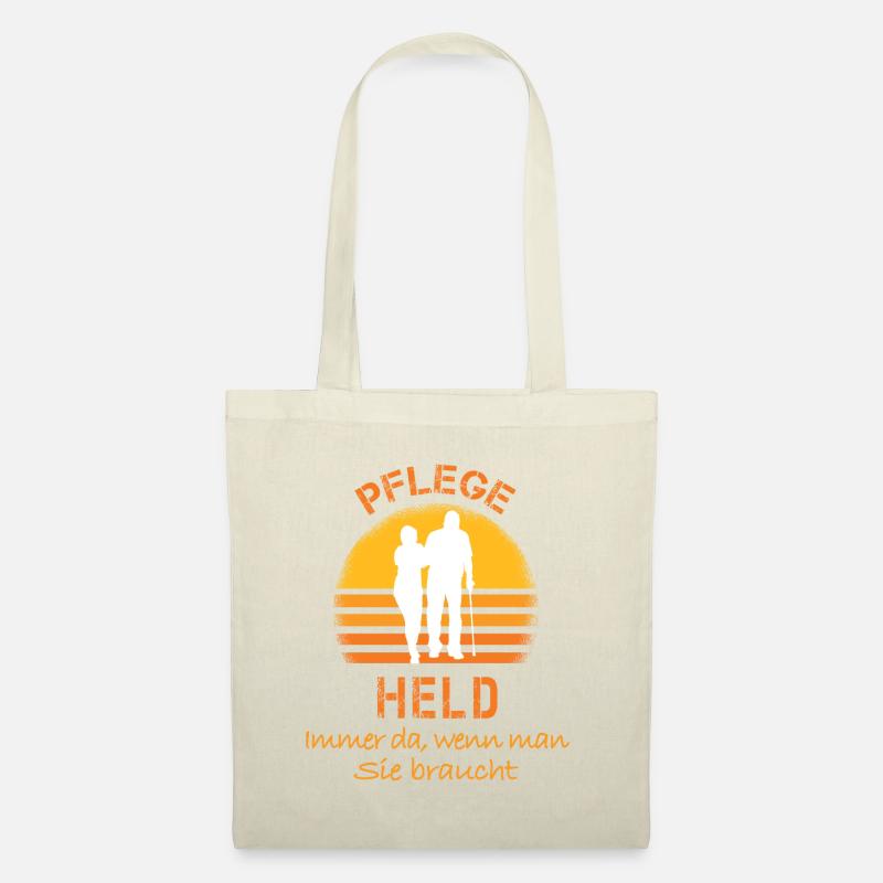 Held in der Pflege - Stoffbeutel - Natur
