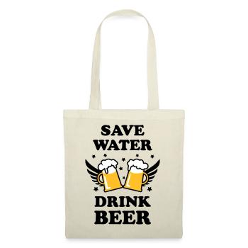 47 Save Water Drink Beer funny humor - Stoffbeutel - Natur - Vorne