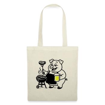 Porc Griller Bière - Sac en tissu - nature - Devant