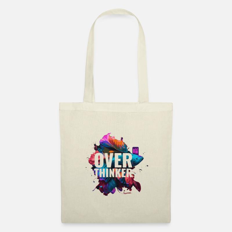 overthinker fish - Stoffbeutel - Natur