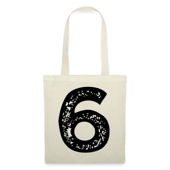 Maillot numéro 6 - Sac en tissu - nature - Devant