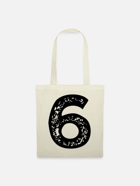 Maillot numéro 6 - Sac en tissu - nature