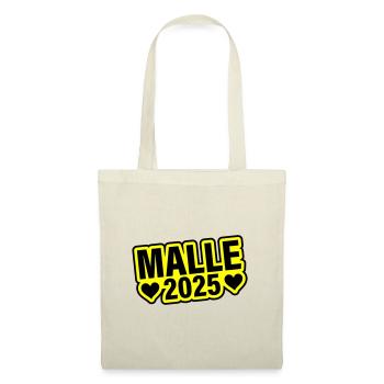 Malle 2025 Herz - Stoffbeutel - Natur - Vorne
