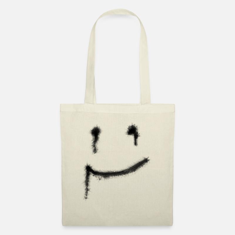 Smiley - Stoffbeutel - Natur