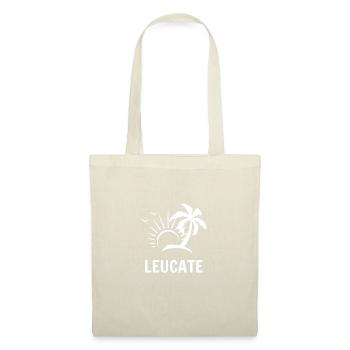 t shirt leucate palmier cadeau noel port leucate - Sac en tissu - nature - Devant