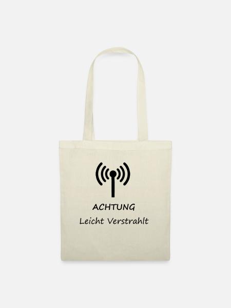 Achtung Leicht Verstrahlt - Stoffbeutel - Natur