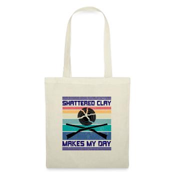 Shattered Clay Makes My Day Clay Pigeon Shooting - Tote Bag - nature - Front