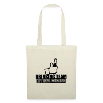 Official member of the drinking team - Fun - Tote Bag - nature - Front