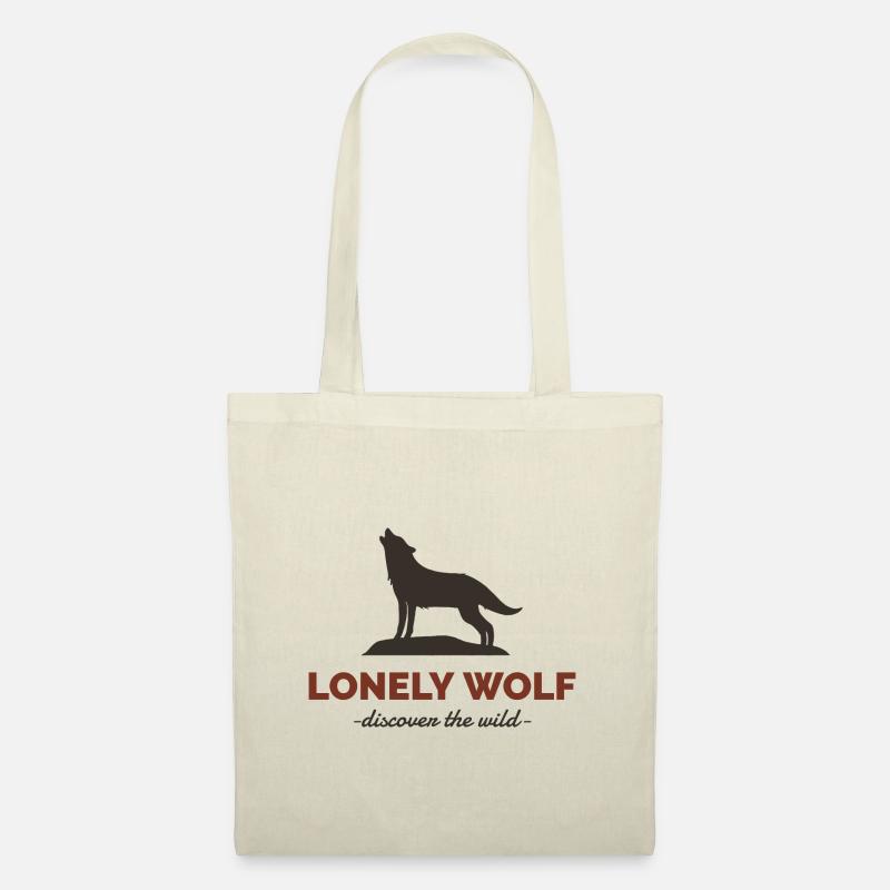 Lonely Wolf - Stoffbeutel - Natur