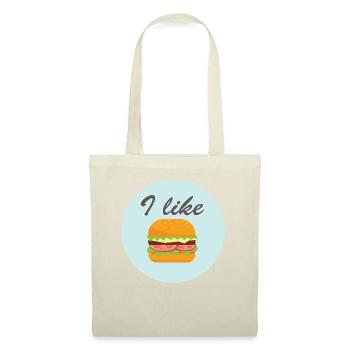 I like Burgers Diner Food - Stoffbeutel - Natur - Vorne