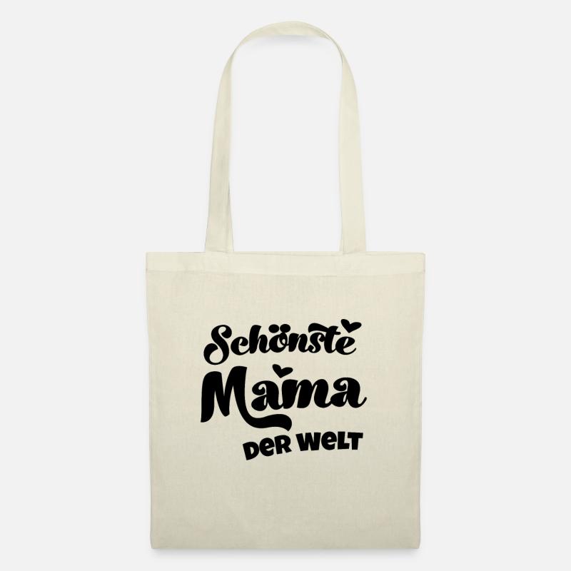 Schönste Mama der Welt Mami Mutter Mutti Geschenk - Stoffbeutel - Natur